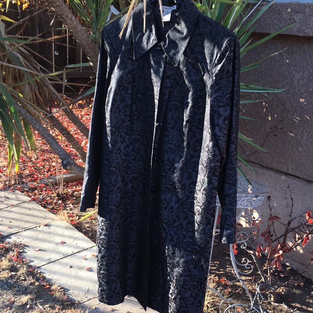 Vintage Notation Trench Blazer - image 3